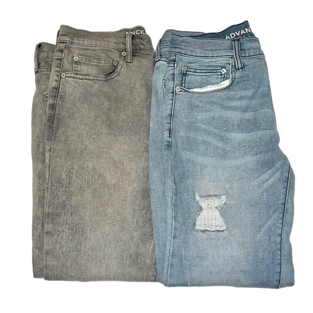 Arizona Men Advanced Flex 360 Skinny Jeans Bundle in Grey & Blue Size 34…